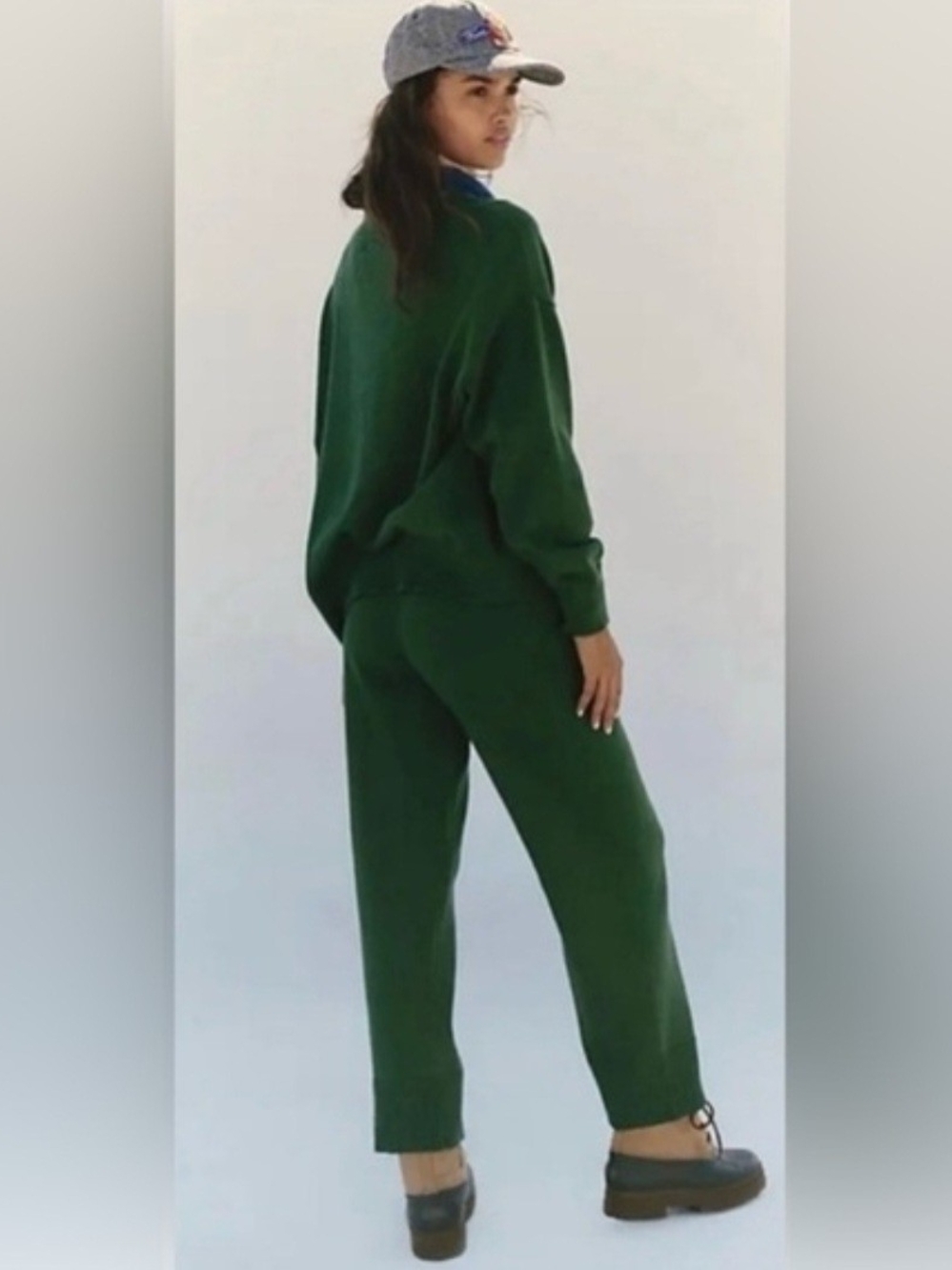 Free People /FP Beach Solar 2-Piece Sweater Set Pine Heather L NWOT Lounge Cardi - Picture 5 of 11